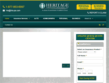 Tablet Screenshot of heritage-ins-services.com